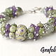 Bracelet made of natural stones Watercolor, Bead bracelet, Moscow,  Фото №1