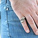 Order Men's-women's Aries ring made of 925 silver (VIDEO) HB0013. Sunny Silver. Livemaster. . Rings Фото №3