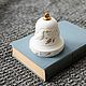 Колокол с новогодним рельефом «снегири». Елочные игрушки. Ярославская керамическая мануфактура. Интернет-магазин Ярмарка Мастеров.  Фото №2