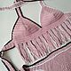 Заказать Вязанный крючком женский купальник из хлопка. Knitting-vyazanie-kryuchkom. Ярмарка Мастеров. . Купальники Фото №3