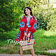 Vyshyvanka Red Short Dress Boho style Vita Kin, Dresses, Sevastopol,  Фото №1