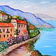 "The seafront" Oil painting Mediterranean, Pictures, Moscow,  Фото №1