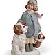 Винтаж: LLadro Девочка с собакой Gres Большая!, Статуэтки винтажные, Москва,  Фото №1