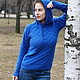 Woman's sweater "Cornflower". Sweater Jackets. Authorial Knitting Gayane. Online shopping on My Livemaster.  Фото №2