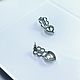 Винтаж: Серьги Balenciaga Magic Hearts в серебряном тоне. Серьги винтажные. Виктория (aifebelle). Ярмарка Мастеров.  Фото №4