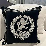 Для дома и интерьера handmade. Livemaster - original item Decorative pillow with embroidery. Handmade.