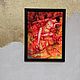 Nude painting 40 by 30 cm erotic painting orange painting. Pictures. paintmart (oikos). My Livemaster. Фото №5
