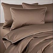Для дома и интерьера handmade. Livemaster - original item Lux satin bed linen with EDGING. double Euro. Handmade.