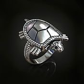 Украшения handmade. Livemaster - original item Rings:Turtle for Luck. Handmade.