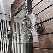 Для дома и интерьера handmade. Livemaster - original item Stained glass wall lamp in the loft style. Handmade.