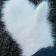 White mittens made of rabbit down 'Belyashki', Mittens, Mikhailovka,  Фото №1