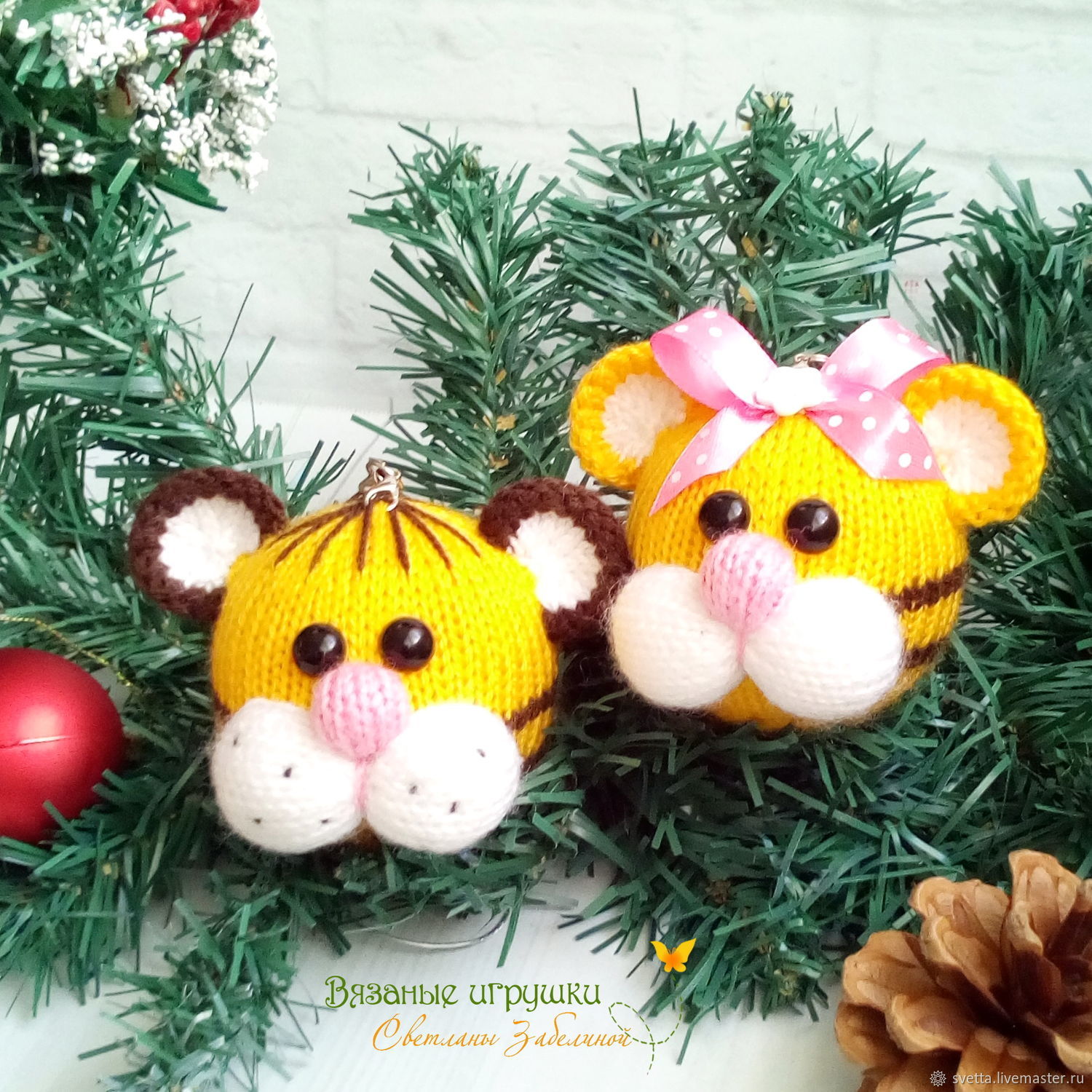 Новогодний Тигр Спицами Новогодний Тигр Спицами