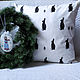 Pillowcases New Year pillows hares white pillowcases new year 2024, Pillowcases, Yaroslavl,  Фото №1