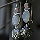Silver earrings with natural stones, silver earrings. Earrings. Natali Batalova. My Livemaster. Фото №5