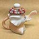 Baby elephant Mitya porcelain teapot. Teapots & Kettles. Veselyj farfor. Интернет-магазин Ярмарка Мастеров.  Фото №2