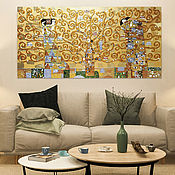 Картины и панно handmade. Livemaster - original item The Tree of Life Klimt. Golden bronze interior painting Love. Handmade.