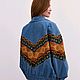 Джинсовая ретро куртка. Куртки. Sozzi-clothes. Ярмарка Мастеров.  Фото №4