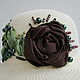 Order Hat ROSE IN CHOCOLATE. Juliya Laborera. Livemaster. . Hats1 Фото №3