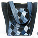 Bag boho denim shoulder bag casual big, Classic Bag, Gelendzhik,  Фото №1