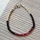 Bracelet with red and black spinel, Hard bracelet, Pyatigorsk,  Фото №1