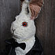 White rabbit 007. Stuffed Toys. Irina Sayfiydinova (textileheart). Online shopping on My Livemaster.  Фото №2