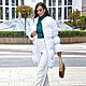 Short white knitted fur coat, Cardigans, Moscow,  Фото №1