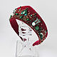 Order Velvet kokoshnik with patterns, embroidery Princess. ArtelL. Livemaster. . Kokoshnik Фото №3