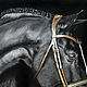 Oil painting with horse 'Black Prince' 60*80 cm, Pictures, Moscow,  Фото №1