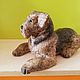 Estatuilla de perro Airedale Terrier de piedra natural anhidrita. Figurines. Kamnerezy-urala. My Livemaster. Фото №4