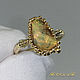 Ring 'Opal- natural Reef' gold 585, opal. Rings. MaksimJewelryStudio. Online shopping on My Livemaster.  Фото №2