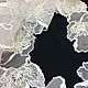 ТЕСЬМА КРУЖЕВО БЕЖЕВО БЕЛЫЕ ЦВЕТЫ НА СЕТКЕ, арт. SN1601064. Кружево. Ткани Италии. Ярмарка Мастеров.  Фото №4