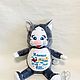 Cat -soft toy with embroidery metrics gift for children, Stuffed Toys, Murmansk,  Фото №1