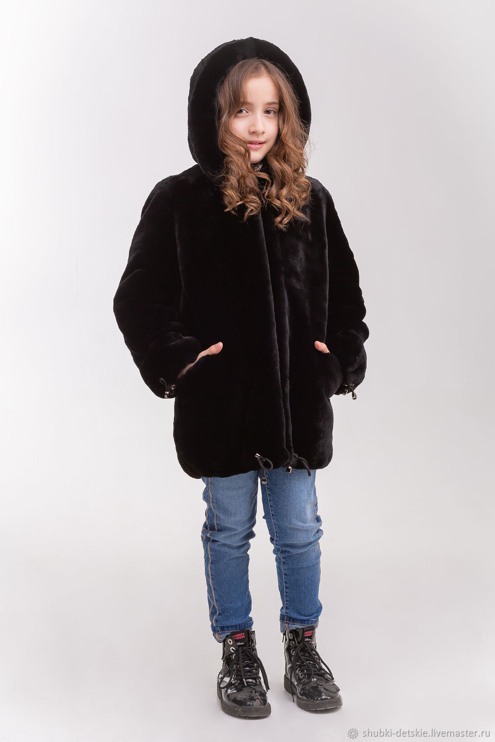 Children's fur jacket-sheepskin coat made of Mouton – купить на Ярмарке ...