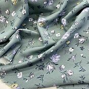 Материалы для творчества handmade. Livemaster - original item Fabric: Cotton viscose floral print. Handmade.