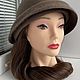 Felted hat Connect with nature on a cloudy day. Hats1. Oksana Moleva. My Livemaster. Фото №6