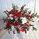 Букет  невесты из стабилизированных цветов « Красный», Букеты, Москва,  Фото №1