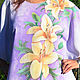 Author's blouse 'delicate Lilies' - batik. Blouses. studiya. Online shopping on My Livemaster.  Фото №2