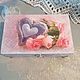 Jewelry Box Lavender Heart. Jewelry storage. Dekupaj from Elen Kor. My Livemaster. Фото №5
