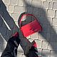 Женская сумка-багет «Lilit» с клапаном красная. Классическая сумка. Яна Janika (Janikabags). Ярмарка Мастеров.  Фото №5