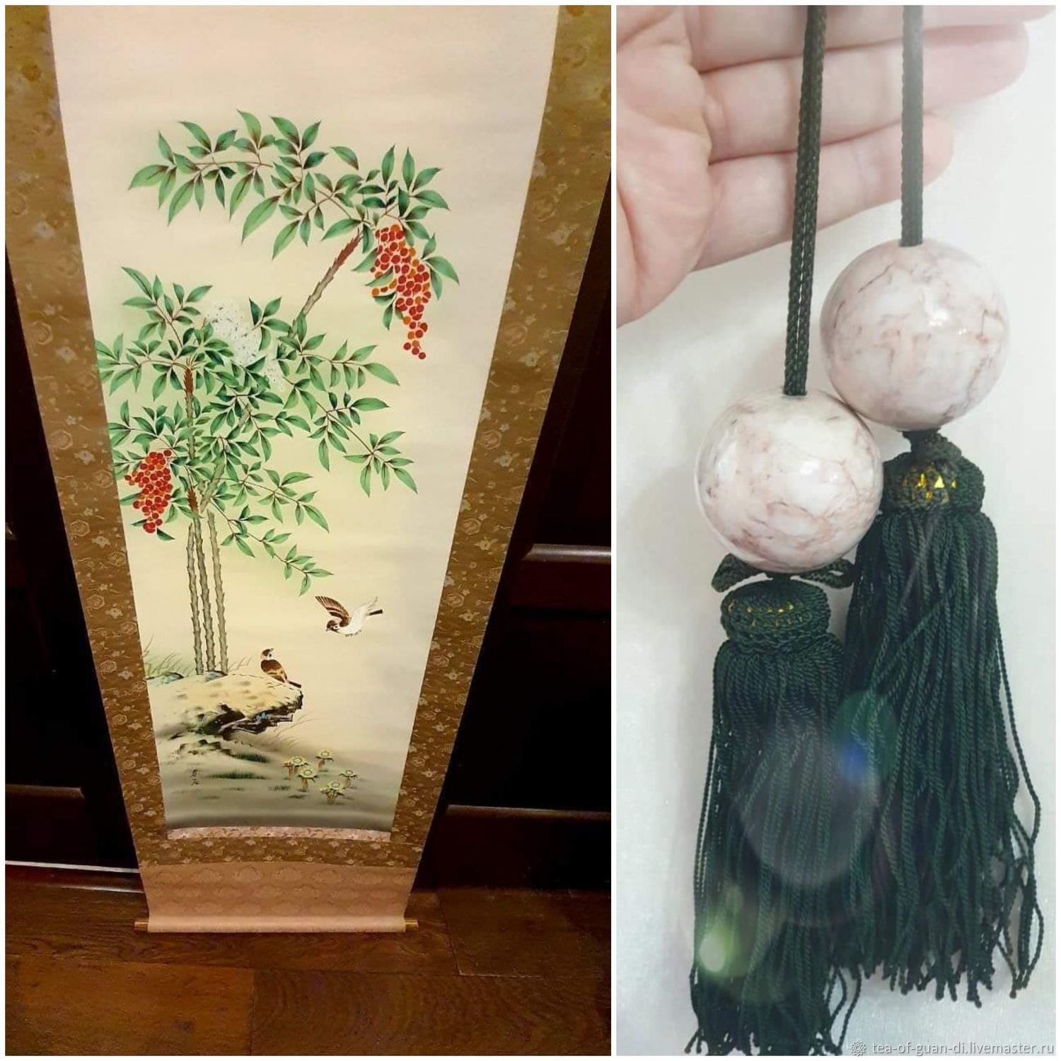 Винтаж: Японский настенный свиток и фучин в интернет-магазине Ярмарка ...