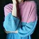 Delicate angora sweater pink and blue, Sweaters, Krymsk,  Фото №1