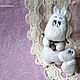 Moomin-Troll photographer toy from wool. Felted Toy. ToysMari (handmademari). Интернет-магазин Ярмарка Мастеров.  Фото №2