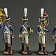 Tin soldier 54 mm. Set of 5 figures.Napoleonic warriors. Musicians, Military miniature, St. Petersburg,  Фото №1