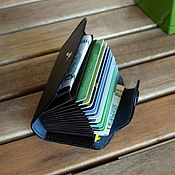 Credit card holder male and female Orest black / Buy leather for cards