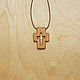  Ковчег - деревянный нательный крест из кипариса. Крестик. Икона на рези (Светлана). Ярмарка Мастеров.  Фото №4