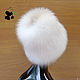 Vip hat women's fur on a knitted base fur shadow frost. Caps. Mishan (mishan). My Livemaster. Фото №4