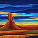 Картина абстрактный пейзаж "Пустыня Аризона" Для интерьера, Картины, Ильский,  Фото №1