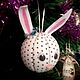 The Year of the Rabbit: Christmas tree toy "Ushastik". Christmas decorations. Mashkin stuff. Online shopping on My Livemaster.  Фото №2