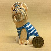Для дома и интерьера handmade. Livemaster - original item Yorkshire Terrier porcelain figurine. Handmade.