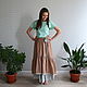 Order A set of skirts on the floor 'Cocoa and mint'. Katlen-store. Livemaster. . Skirts Фото №3